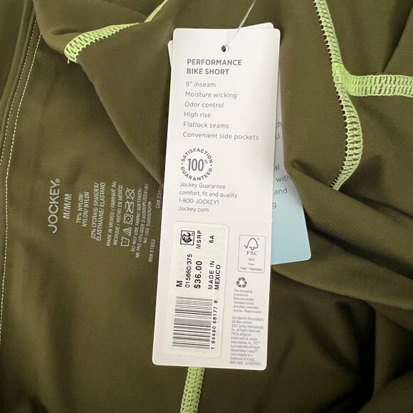 Jockey Performance 360 Stretch 9" Bike Short , M - Picture 7 of 10